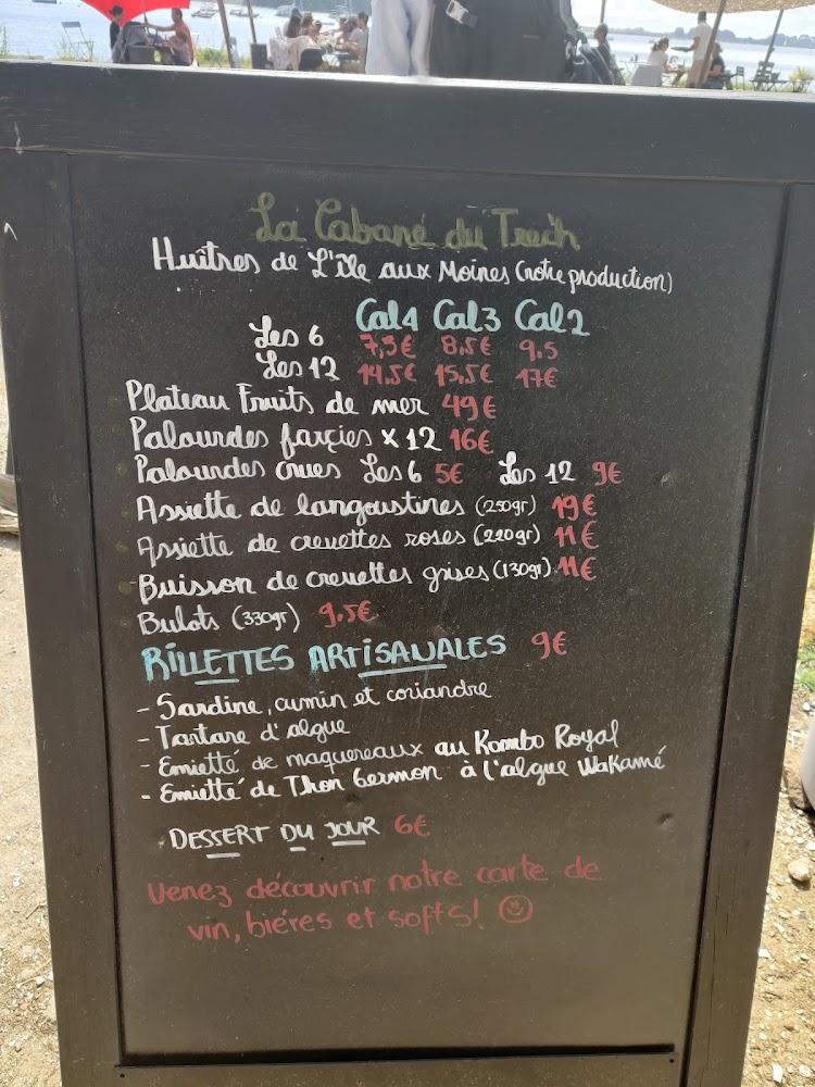 La Cabane du Trec'h - Menu Image 2